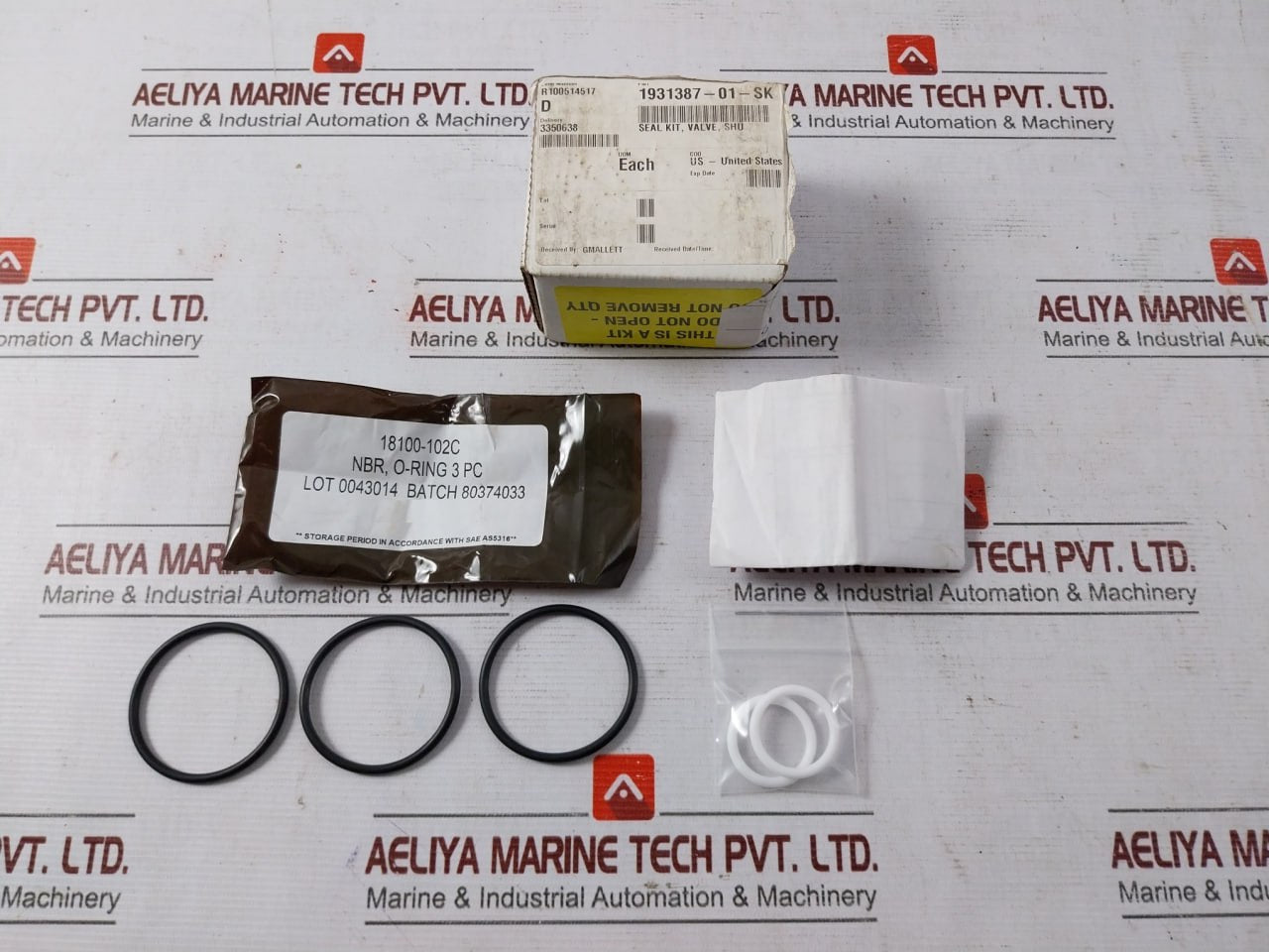 Lot Of 2X Gilmore 25413 Sk 1" Valve Seal Kit 1931387-01-sk