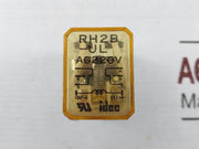 Lot Of 2X Idec Rh2B-ul Power Relay With Base Ac220V 7.5A Sh2B-05C 120Vac