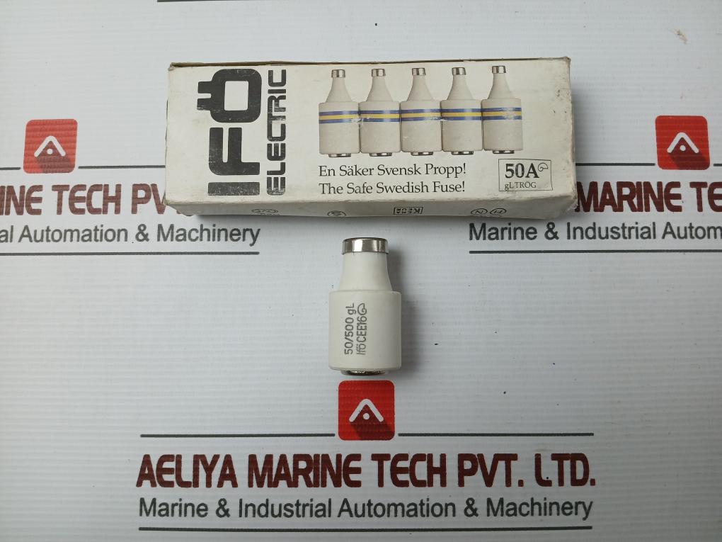 Lot Of 2X Ifo Electric Link 50A (1 Lot/Packet=5 Pcs) Time Lag Fuse