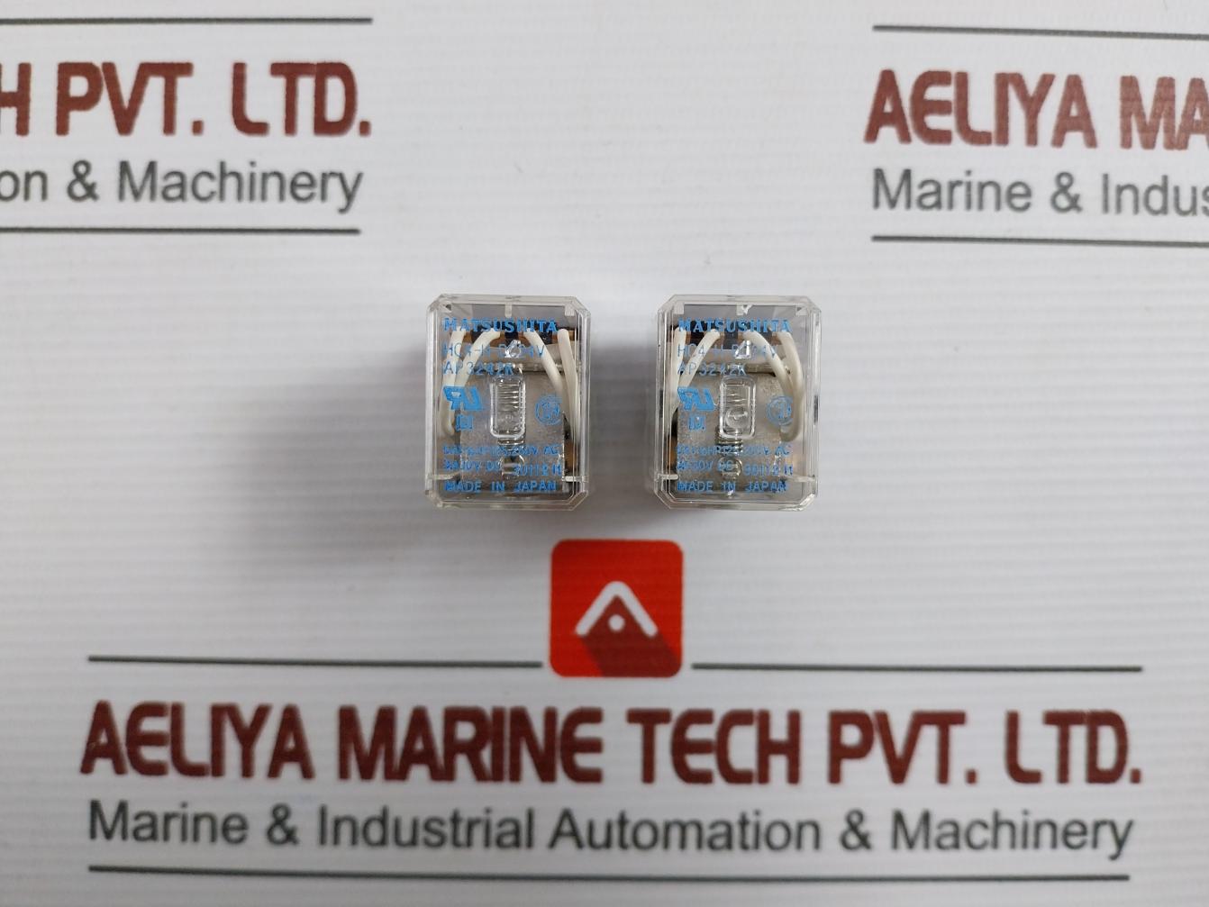 Lot of 2X MATSUSHITA HC4-H-DC24V Relay