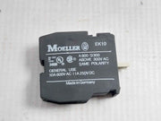 Lot of 2X MOELLER EK10 Switch Contact Block 10A-600V/A600 Q300