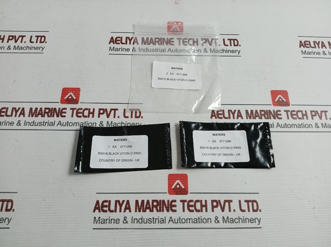 Lot Of 2X New Black Fkm O-ring Bs016 5711266 BY Waters