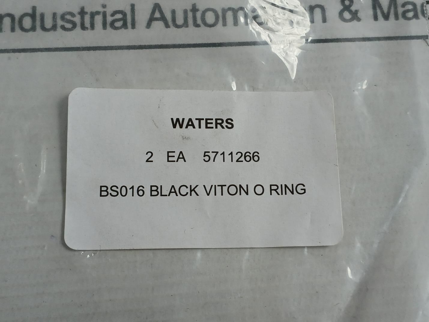Lot Of 2X New Black Fkm O-ring Bs016 5711266 BY Waters