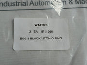 Lot Of 2X New Black Fkm O-ring Bs016 5711266 BY Waters