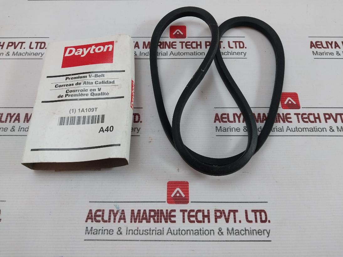 Lot Of 2X Part Number IN 1A109 Classical V-belt Thickness-6/16 Inch Brand Dayton - 150 Gm