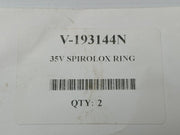 Lot Of 2X Retaining/Snap Ring V-193144N Spirolox - New