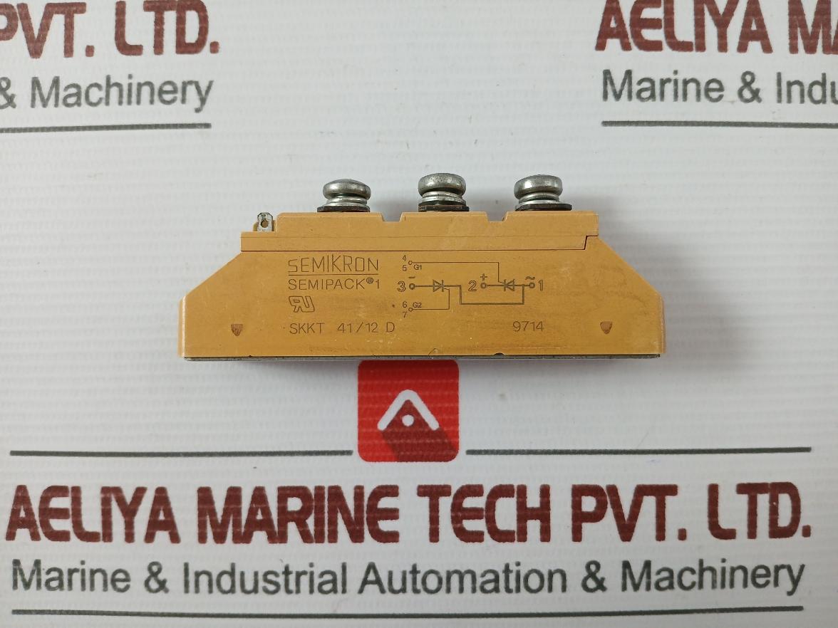 Lot Of 2X Semikron Skkt 41/12 D Thyristor Module