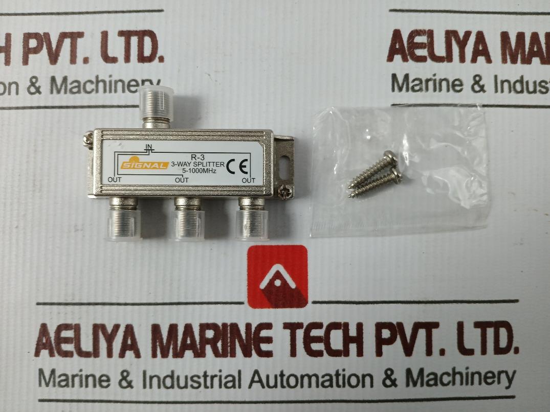 Lot Of 2X Signal 5-1000 Mhz Coax Cable Tv Antenna Tv Signal 2-way Splitter