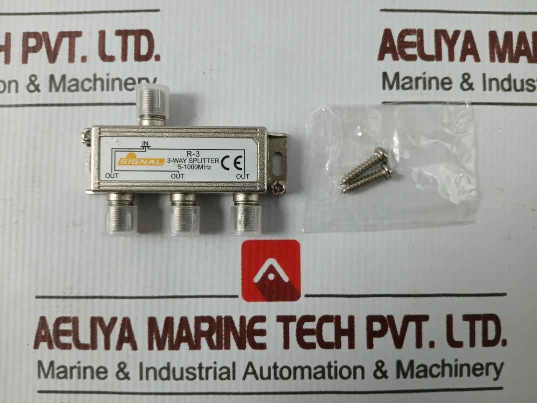 Lot Of 2X Signal 5-1000 Mhz Coax Cable Tv Antenna Tv Signal 3-way Splitter
