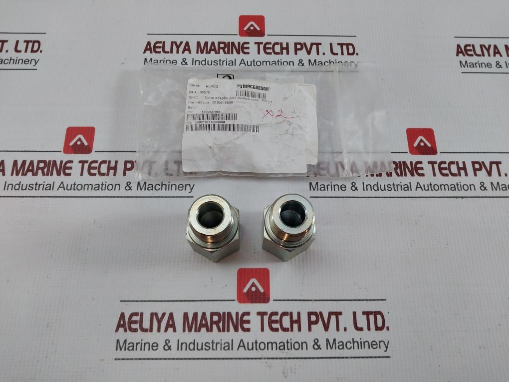 Lot Of 2x Controller Load Control Valve Adaptor Winch 3/47 By Macgregor