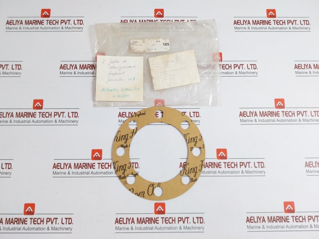Lot Of 2x Cryogenic Cargo Valve King Actuator Gasket For Paper Oil 50 Gm