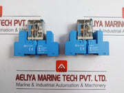 Lot Of 2x Finder 55.34.9.024.0040 12a/10a 300vac General Purpose Relay