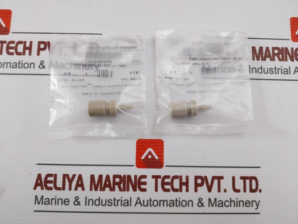 Lot Of 2x In-Line Filter Assembly Frit Waters 289003547