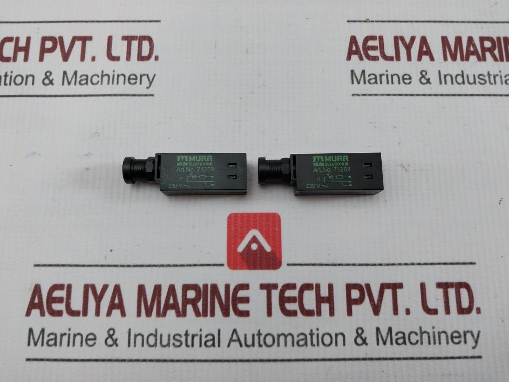 Lot Of 2x Light Indicator Pilot 71269 230v Murrelektronik