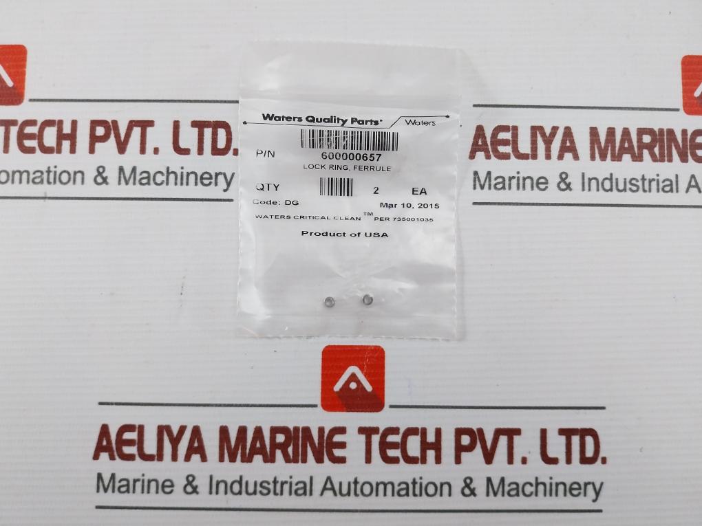 Lot Of 2x Lock Ring Ferrule Waters 600000657