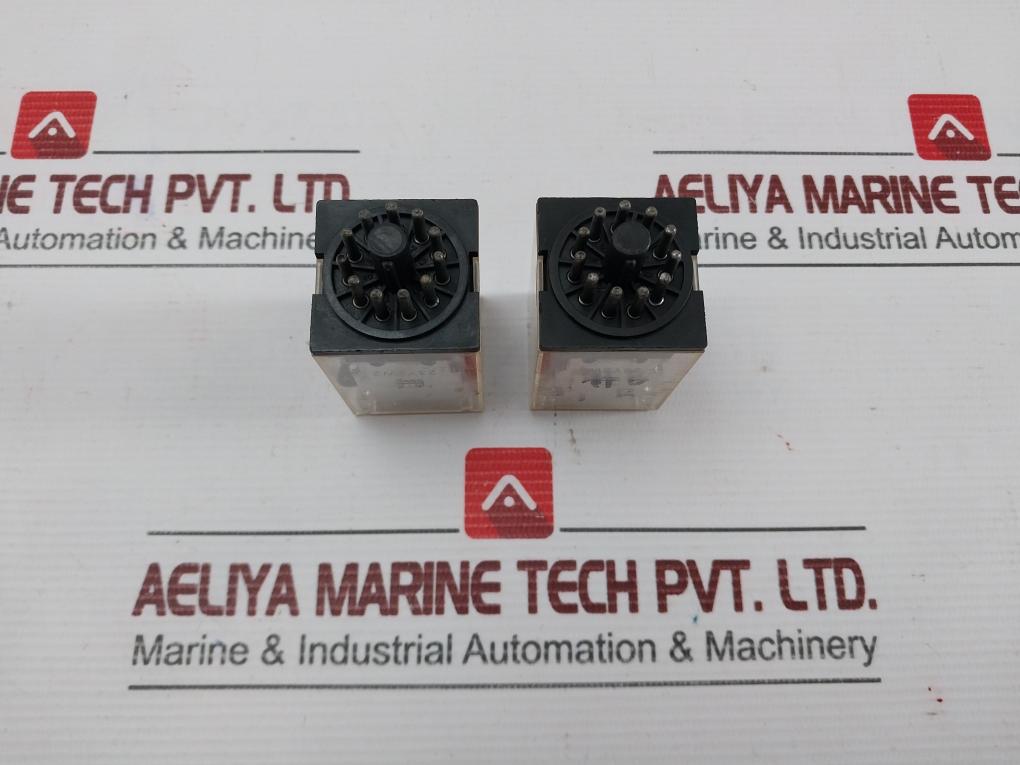Lot Of 2x Mk3p-I General-Purpose Electromagnetic Relay Omron Gen-250vac/7a