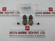 Lot Of 2x Ms 3106f Straight Cable Connector Allied