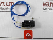Lot of 2X Omron D2MV-1L22-1C3 Miniature Basic Microswitch w/ Cable 125VAC 1A