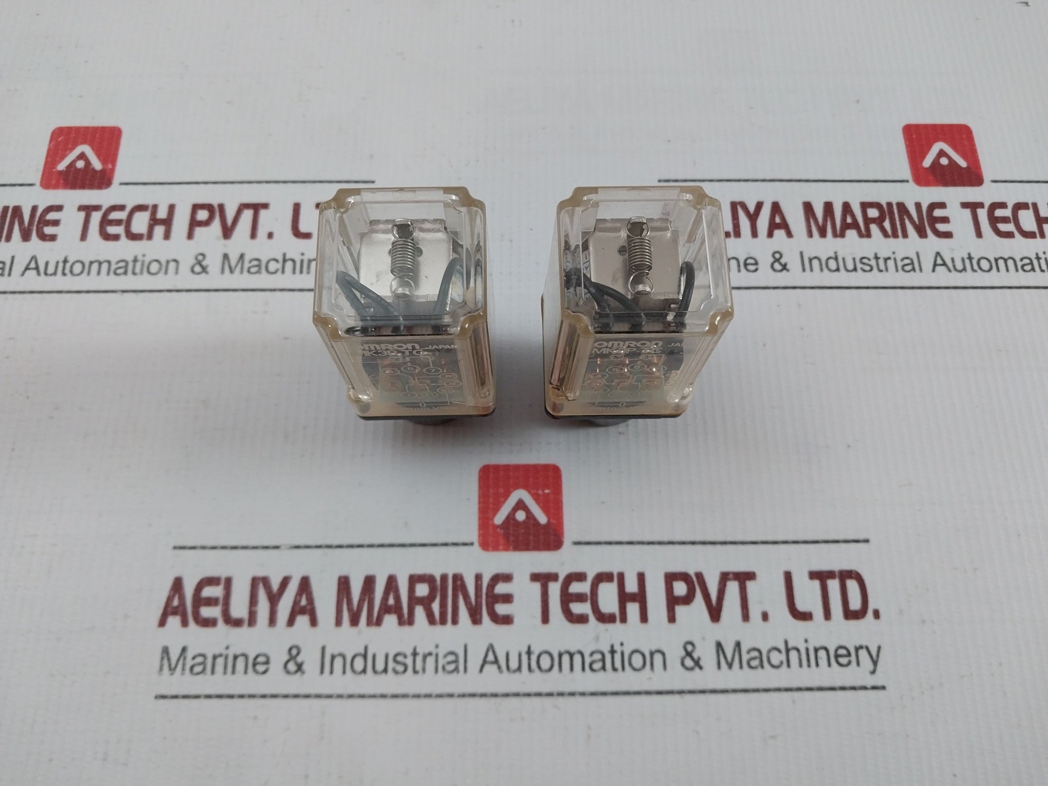 Lot Of 2x Plug-In Power Relay Mk3p-Tc By Omron