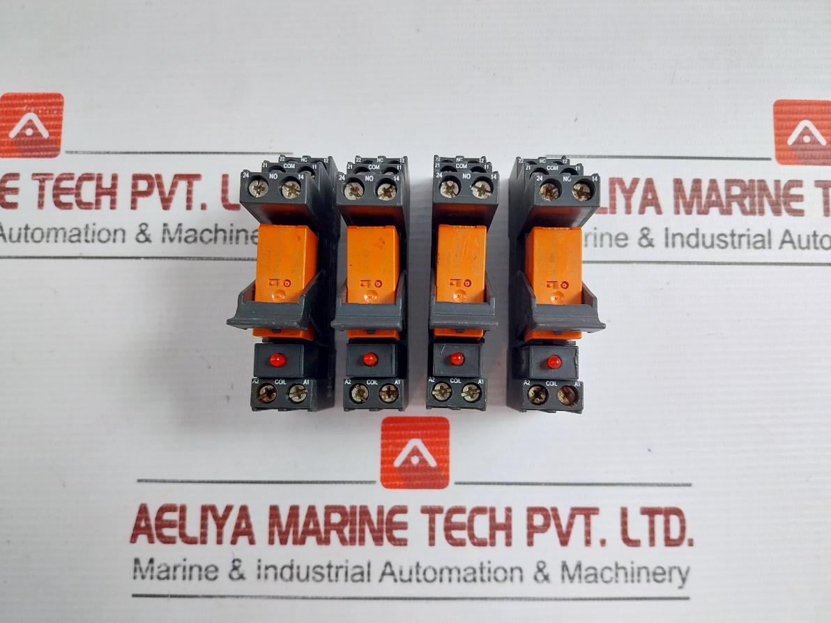 Lot Of 2x Schrack Rt 78626 24vac Power Relay