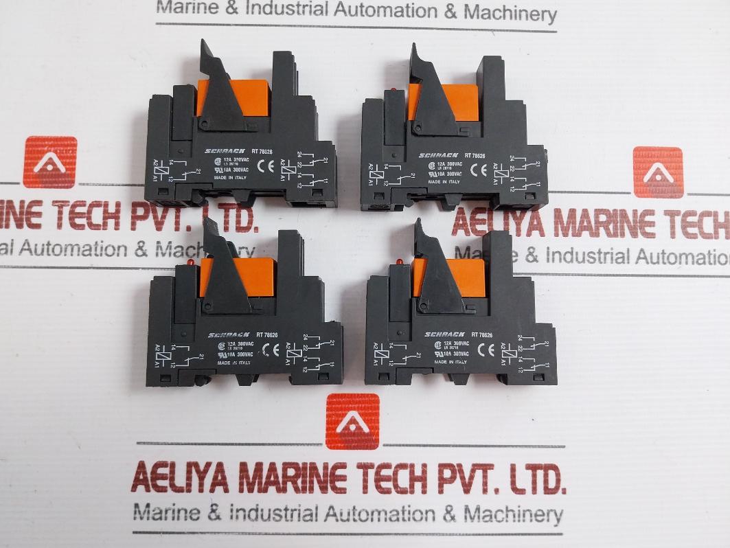 Lot Of 2x Schrack Rt 78626 24vac Power Relay
