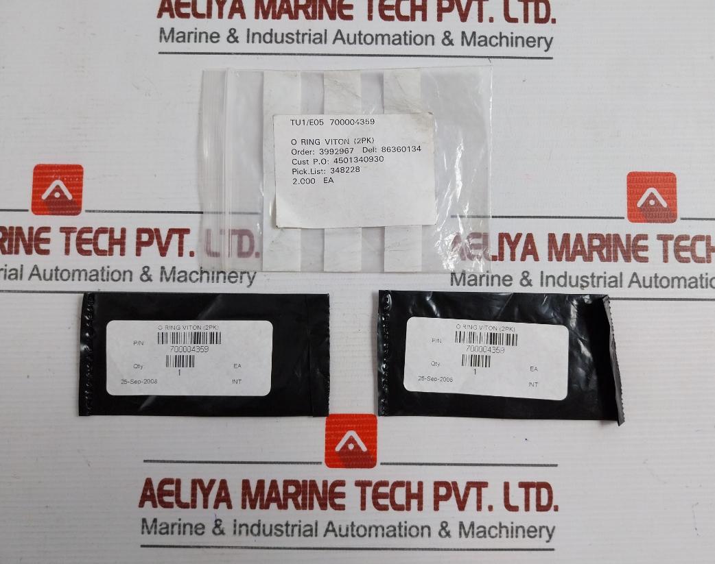 Lot Of 2x Waters O-Ring Seal Kit 700004359 (2 Packet = 4 Pcs)