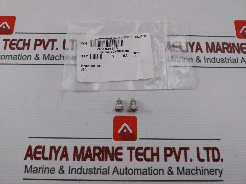 Lot Of 2x Waters Screw Compression Wat025313
