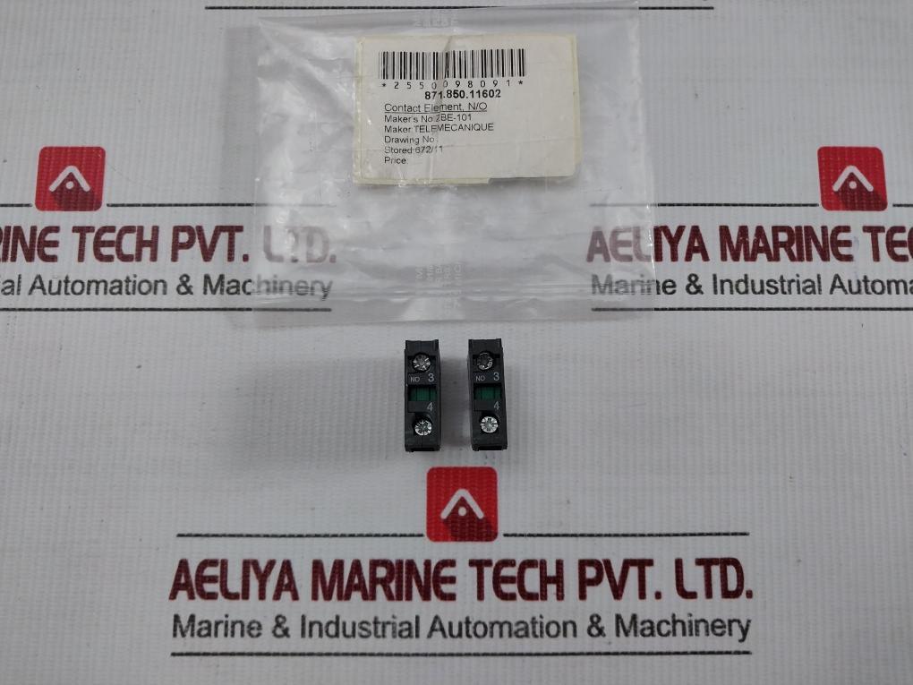 Lot Of 2x Zbe-101 Single Contact Block 240v 6a By Xider