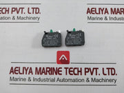 Lot Of 2x Zbe-101 Single Contact Block 240v 6a By Xider