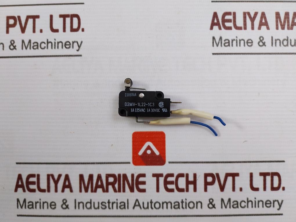 Lot Of 3X Omron D2Mv-1L22-1C3 Miniature Basic Switch 1A 125Vac 30Vdc