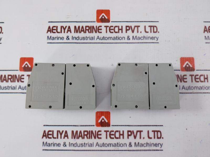 Lot of 3X Phoenix Contact HDFK50 Panel Feed-Through Terminal Block 690V 50mm2