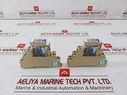 Lot Of 3x Interface Relay With Socket 24v Dc Omron G2r-2-Sni(S)