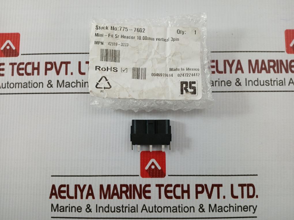 Lot Of 3x Molex Headers & Wire Housings 3pin 42819-3223