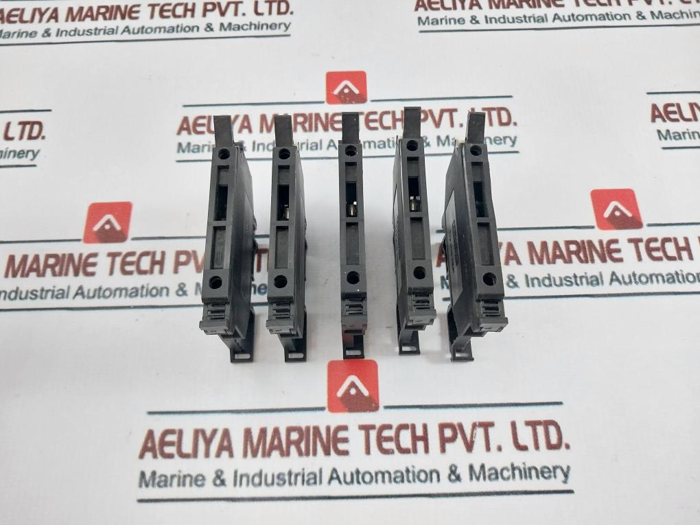 Lot of 3X Phoenix Contact UK5 HESI Fuse Modular Terminal Block Max 6,3A 800V