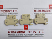 Lot Of 3x Relay Socket Weidmuller Dkr 24vdc