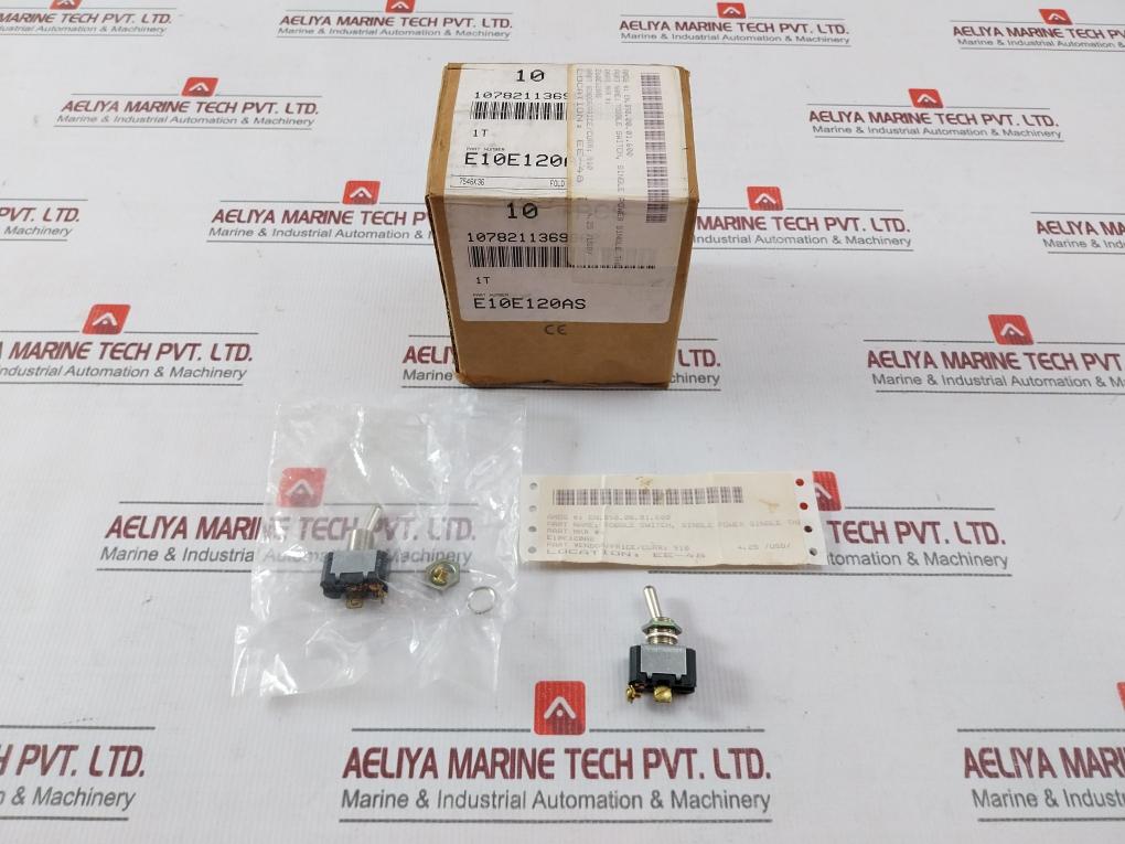 Lot Of 4X Eaton E10E120As Single Power Toggle Switch 3/4 Hp 250V Ac