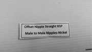 Lot Of 4X Offset Nipple Straight Bsp Male To Male Nickel Pipe Fitting