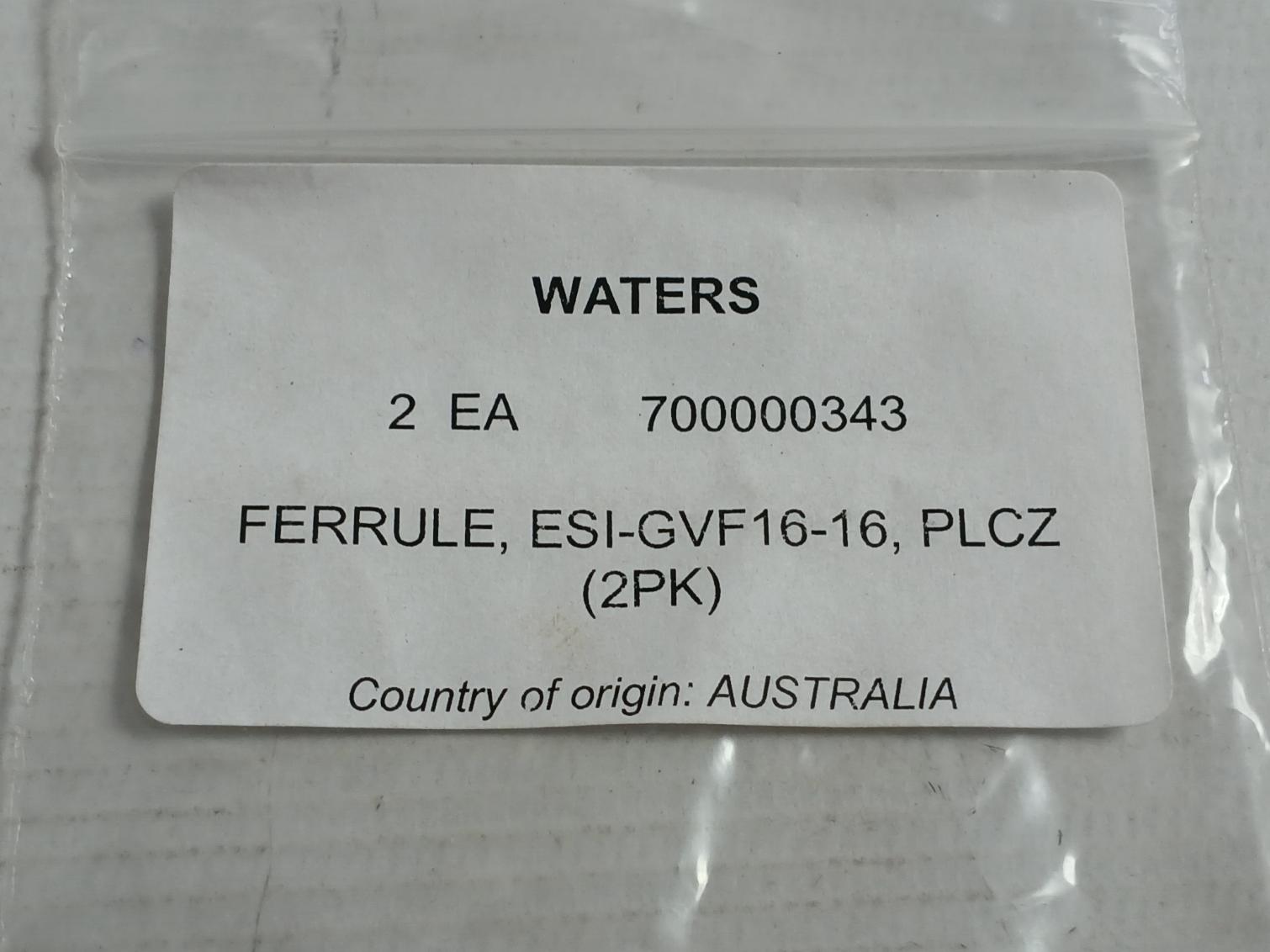 Lot Of 4x Ferrule Fluidic Connection Esi-Gvf16-16 700000343 By Waters&nbsp;
