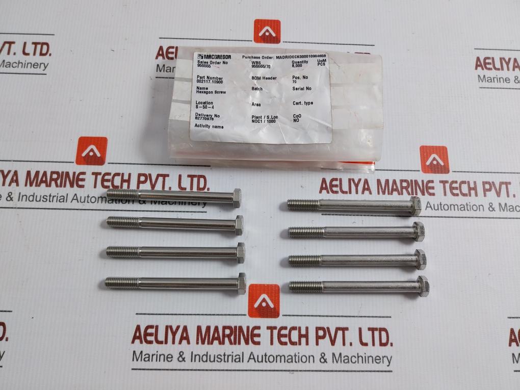 Lot Of 4x Hexagon Screw By Macgregor 002117.10900
