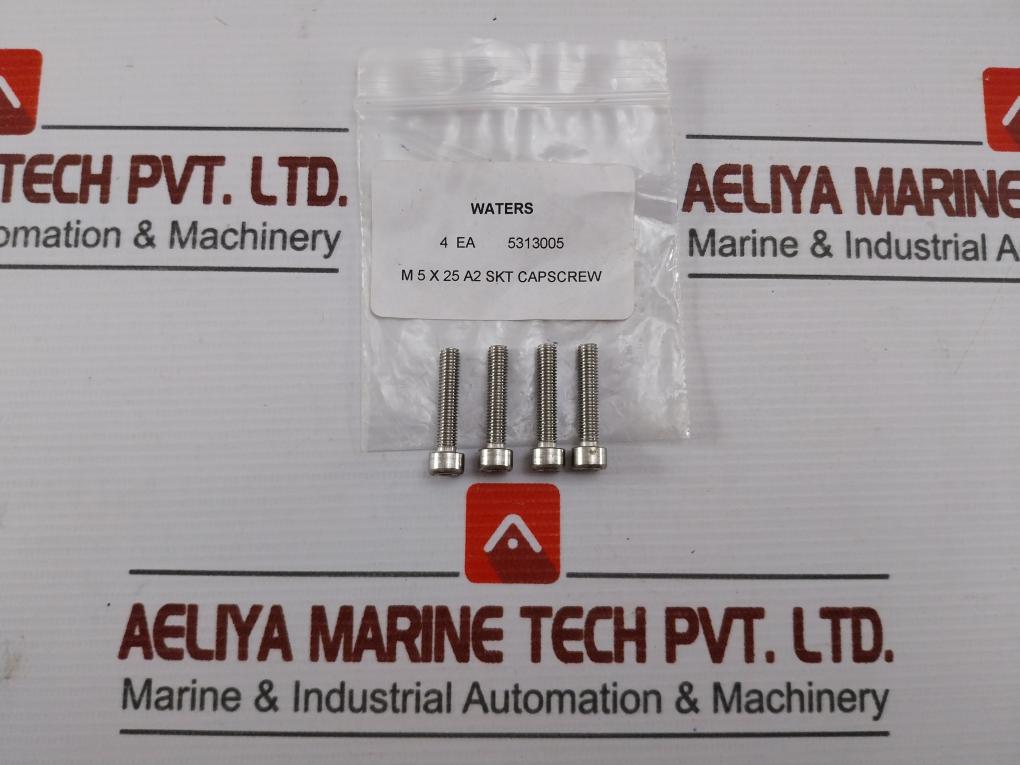 Lot Of 4x Screw M5 X 25 Waters 5313005