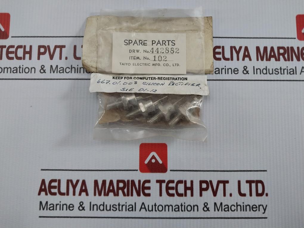 Lot Of 4x Silicon Rectifier By Taiyo Electric Sie 01-12