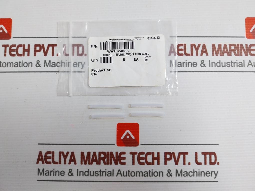 Lot Of 4x Waters Wat024036 Thin Wall Teflon Tubing Awg 9