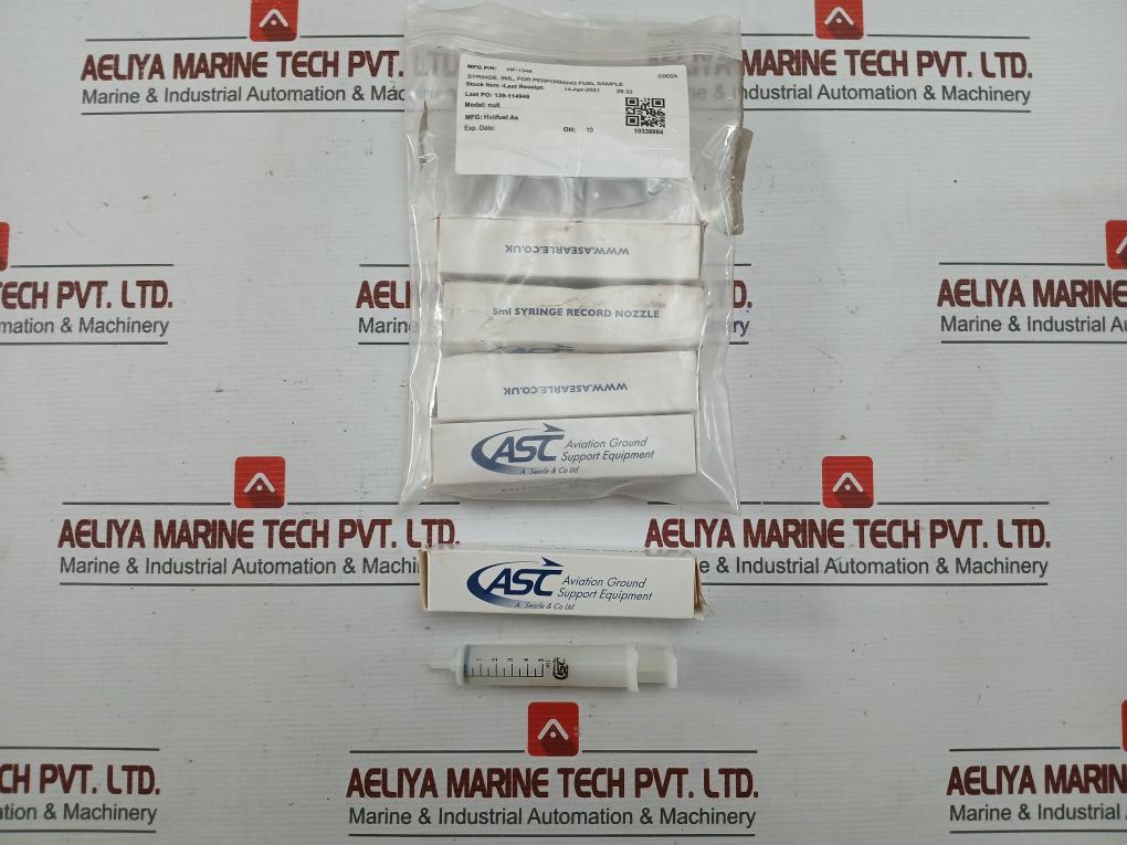 Lot Of 5X Asc 5Ml Hf-1346 Fuel Sample Injector Record Nozzle