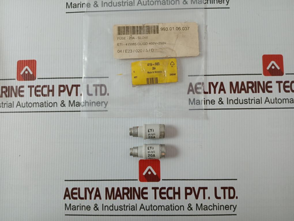 Lot Of 5X Eti 2212001-01 Neozed Fuse Gl/Gg 400V~ 20A Ag37
