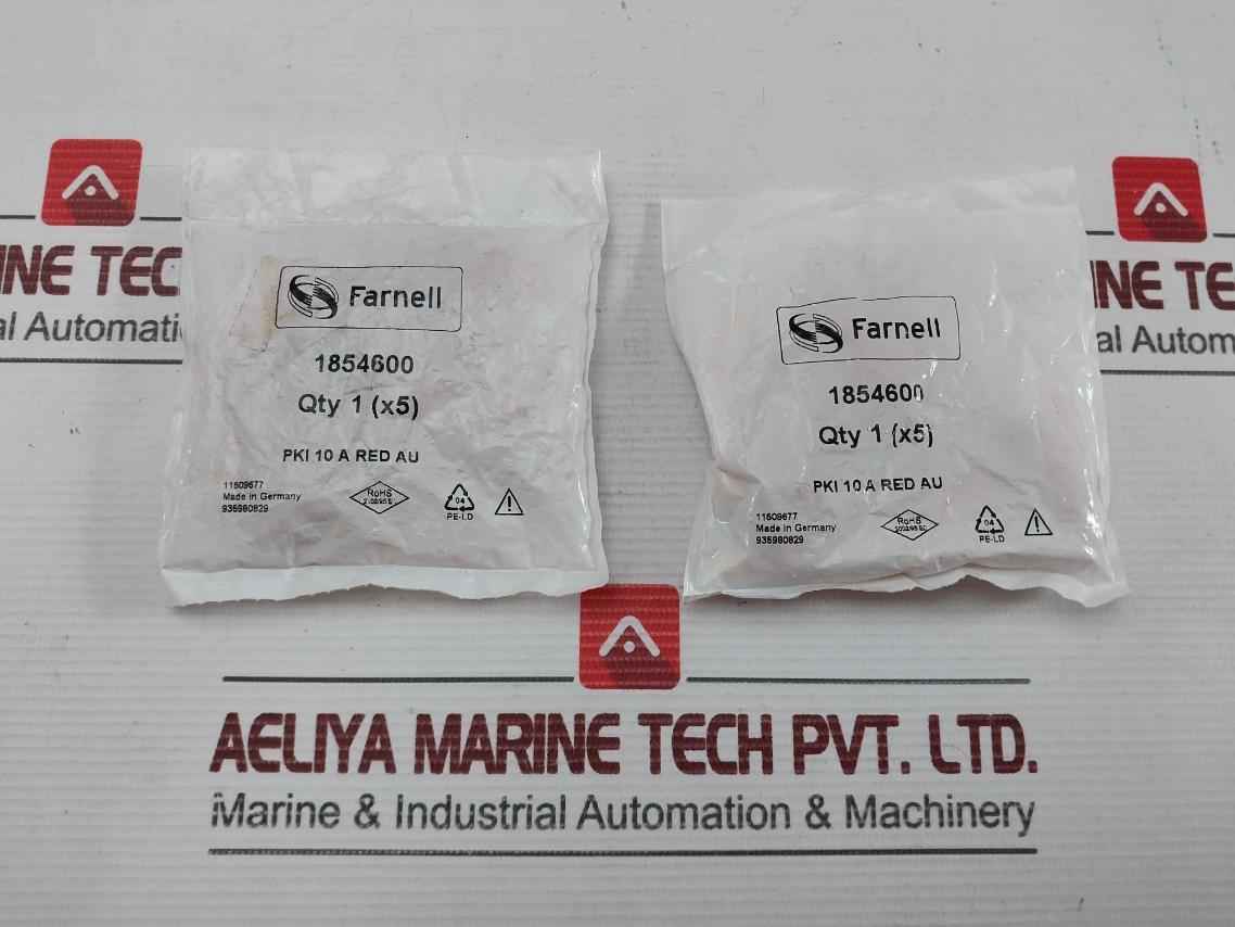 Lot Of 5X Farnell 1854600 Test Plug Connector