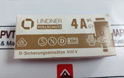 Lot of 5X Lindner 4A GL 500V D Fuse Link
