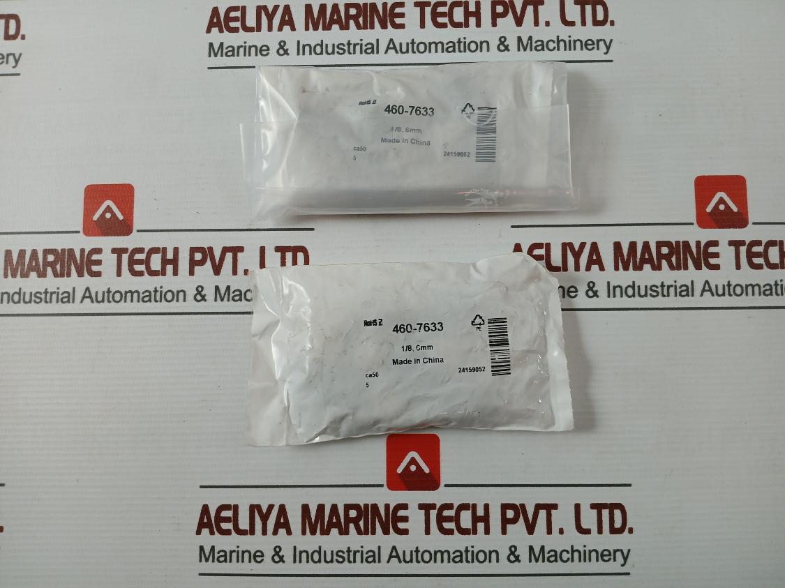 Lot Of 5X Rs 460-7633 Pneumatic Push To Connect Air Fitting 1/8",6Mm 24159052