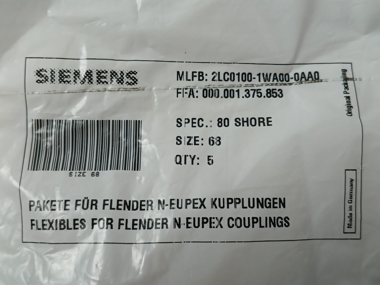 Lot Of 5X Siemens 2Lc0100-1Wa00-0Aa0 Flender N-eupex Couplings