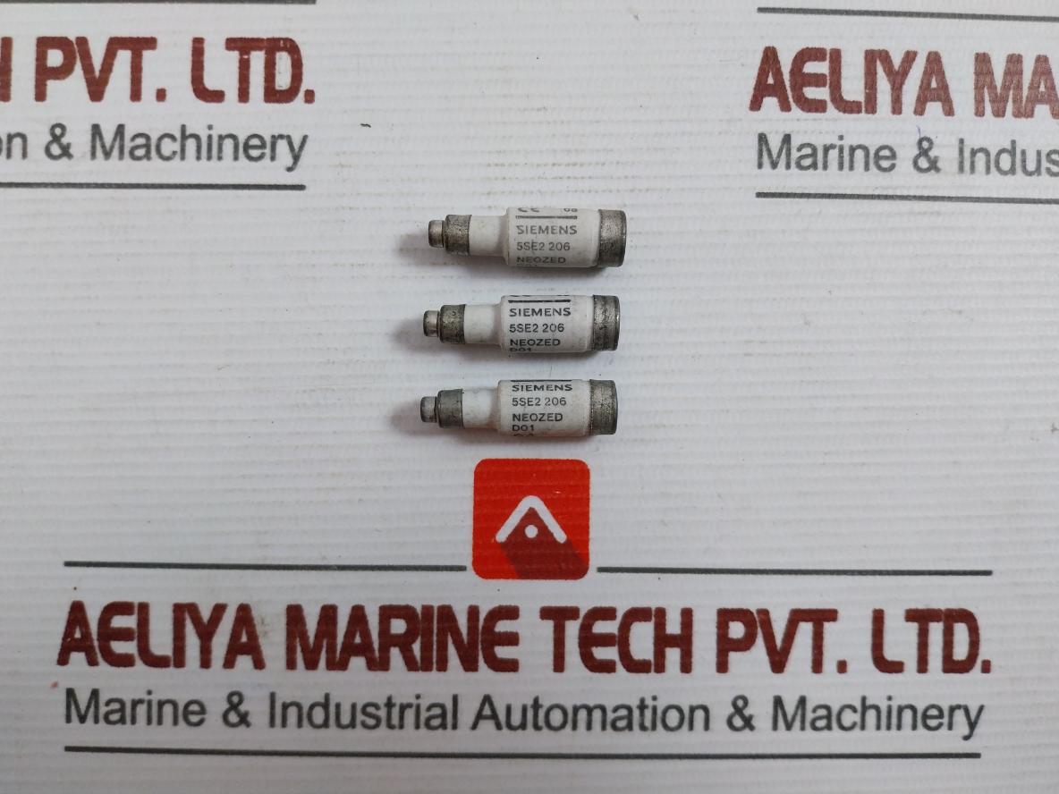 Lot Of 5X Siemens 5Se2 206 Neozed Bottle Fuse 6A