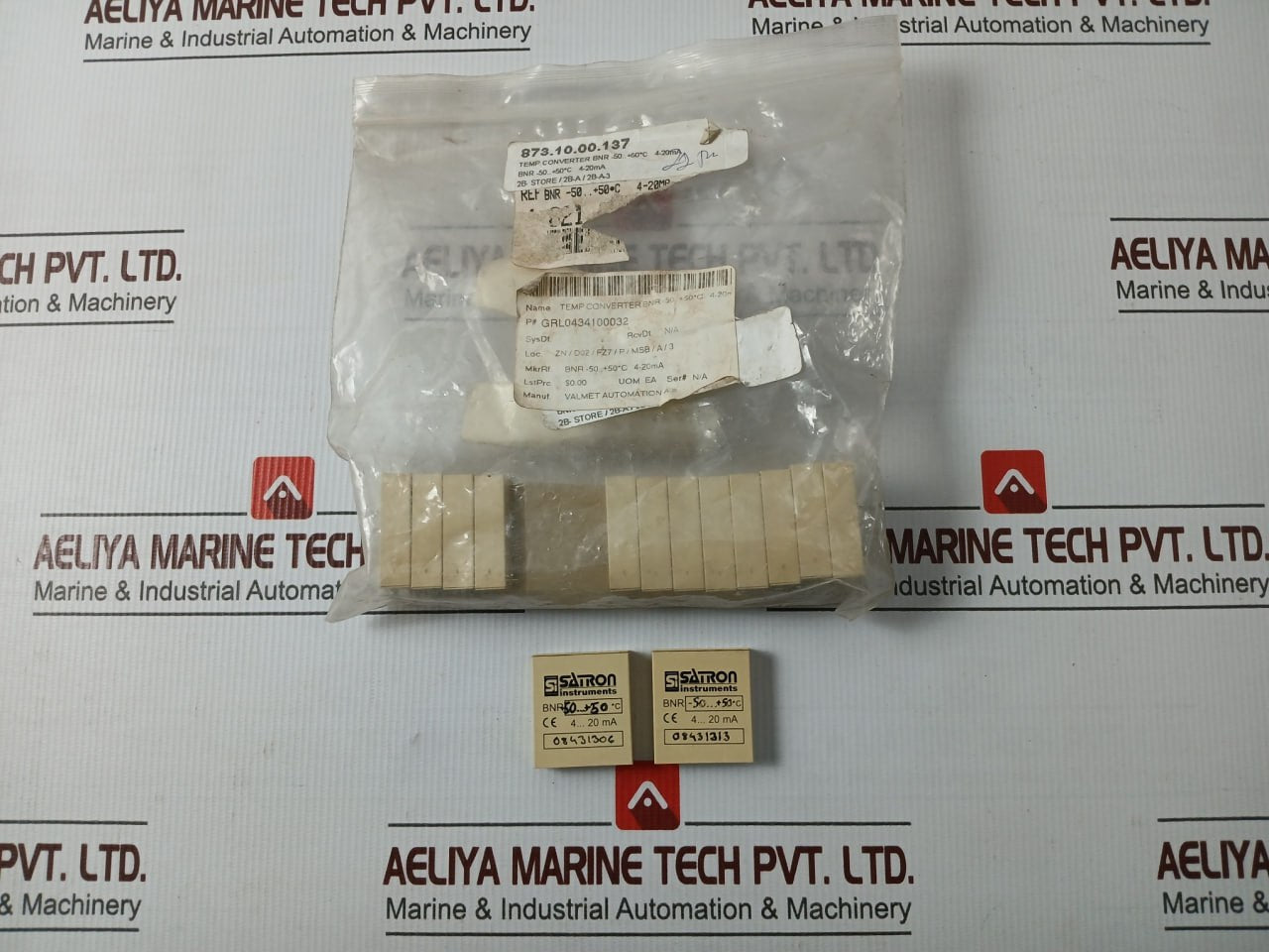 Lot Of 5X Valmet Automation Bnr -50-50°C Temperature Converter 4-20Ma Grl04341000